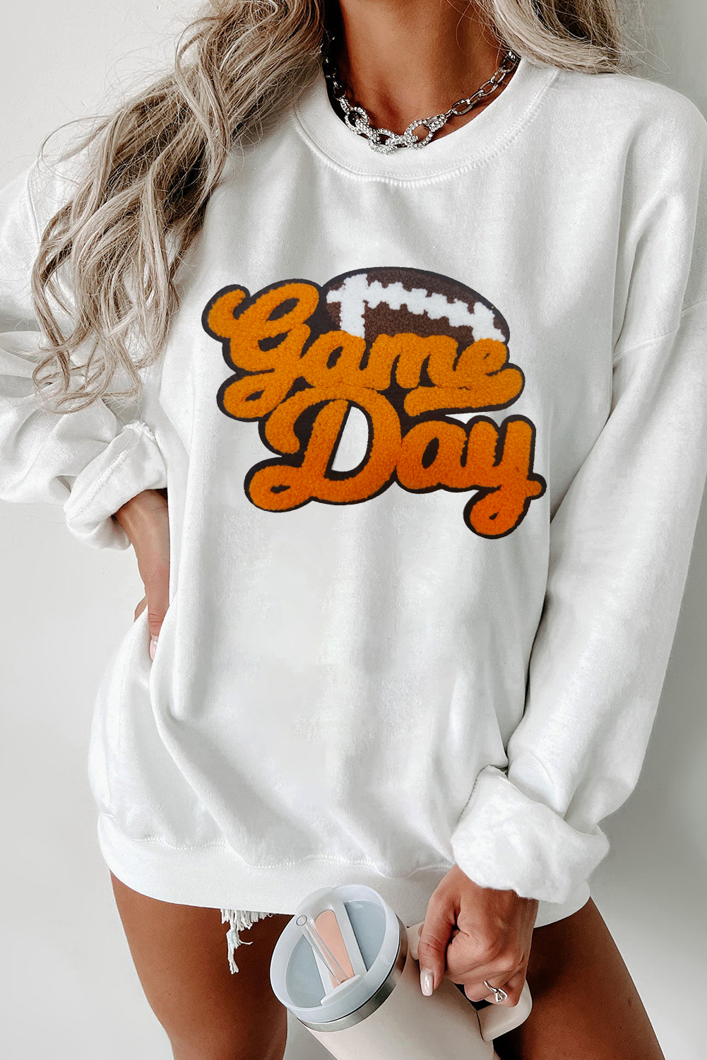 Parchment Shimmering Turkey Pattern Thanksgiving Holiday Sweatshirt - loveforevers