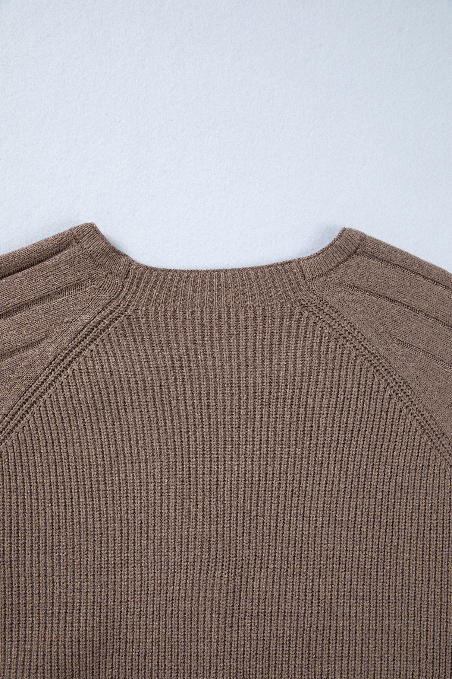 Light Pink Mixed Texture Knit Button V Neck Sweater Cardigan - loveforevers