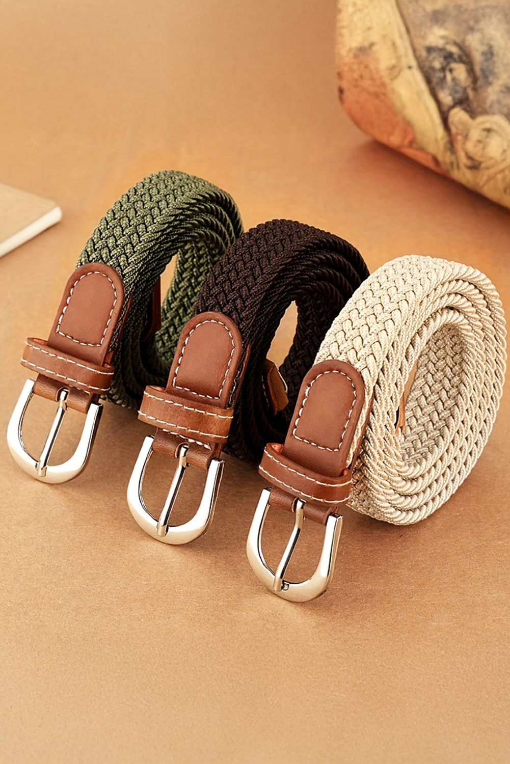 Dearlove White Boho Style Woven Canvas Waist Belt - loveforevers