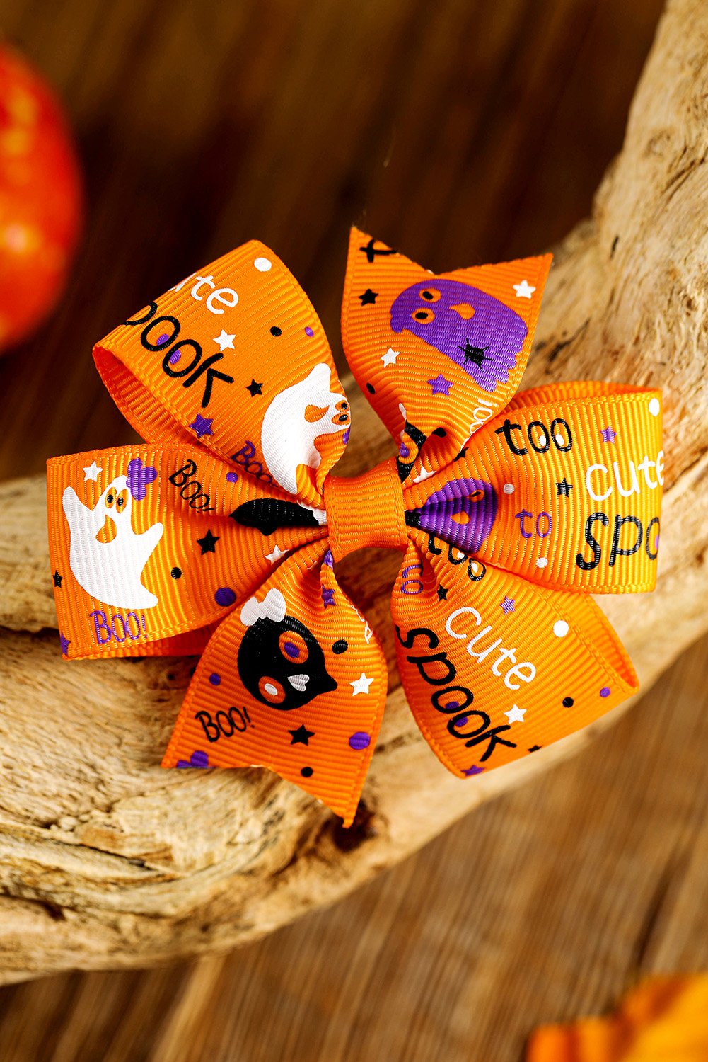 Citrus Halloween Random Pattern Bow Halloween Hair Clip - loveforevers