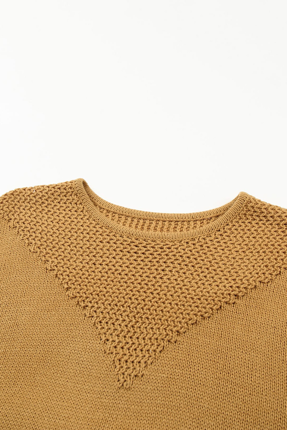 Two-Tone Chevron Pullover Sweater - loveforevers