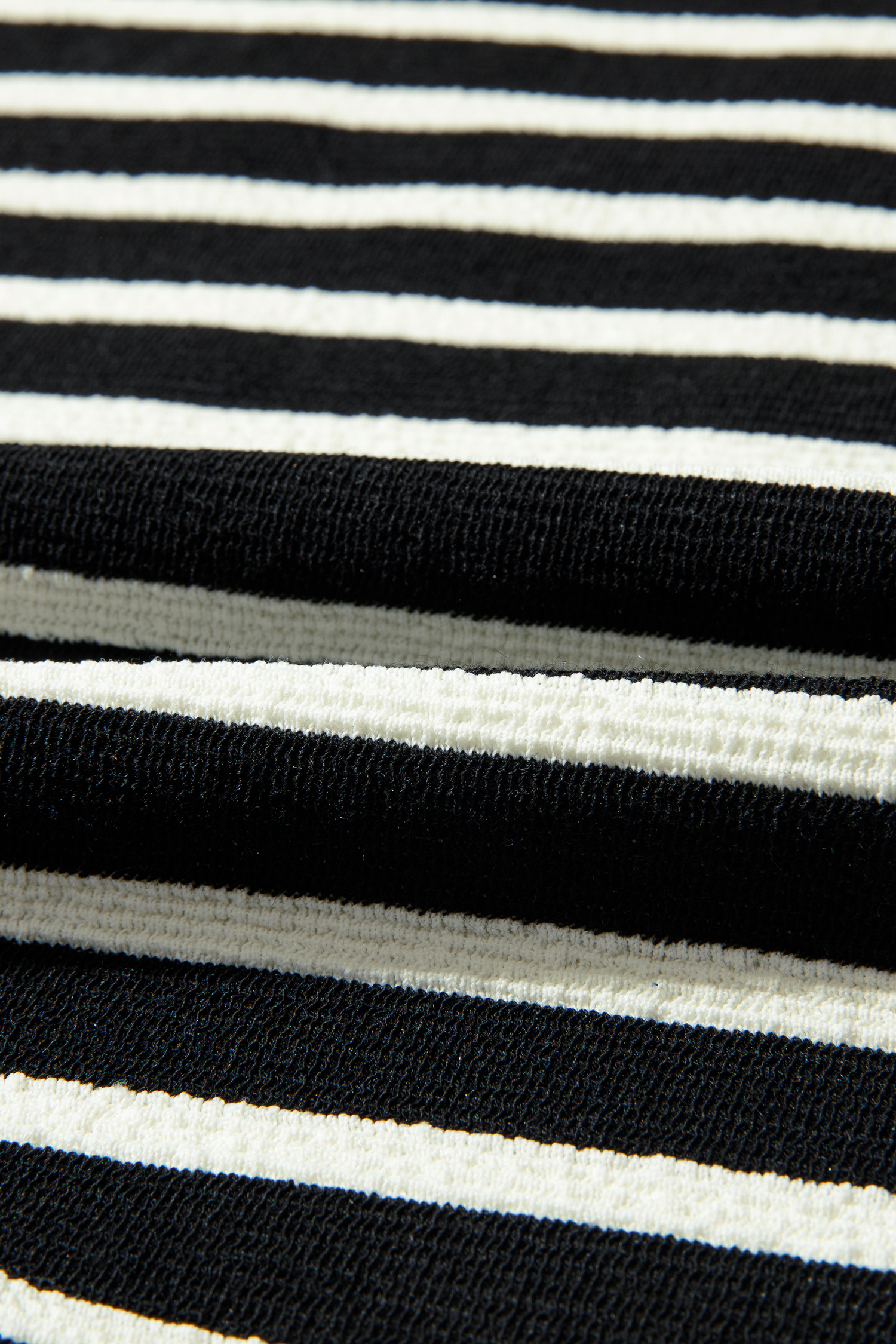 White Stripe Contrast MERRY Letter Christmas Print Drop Shoulder Sweatshirt - loveforevers