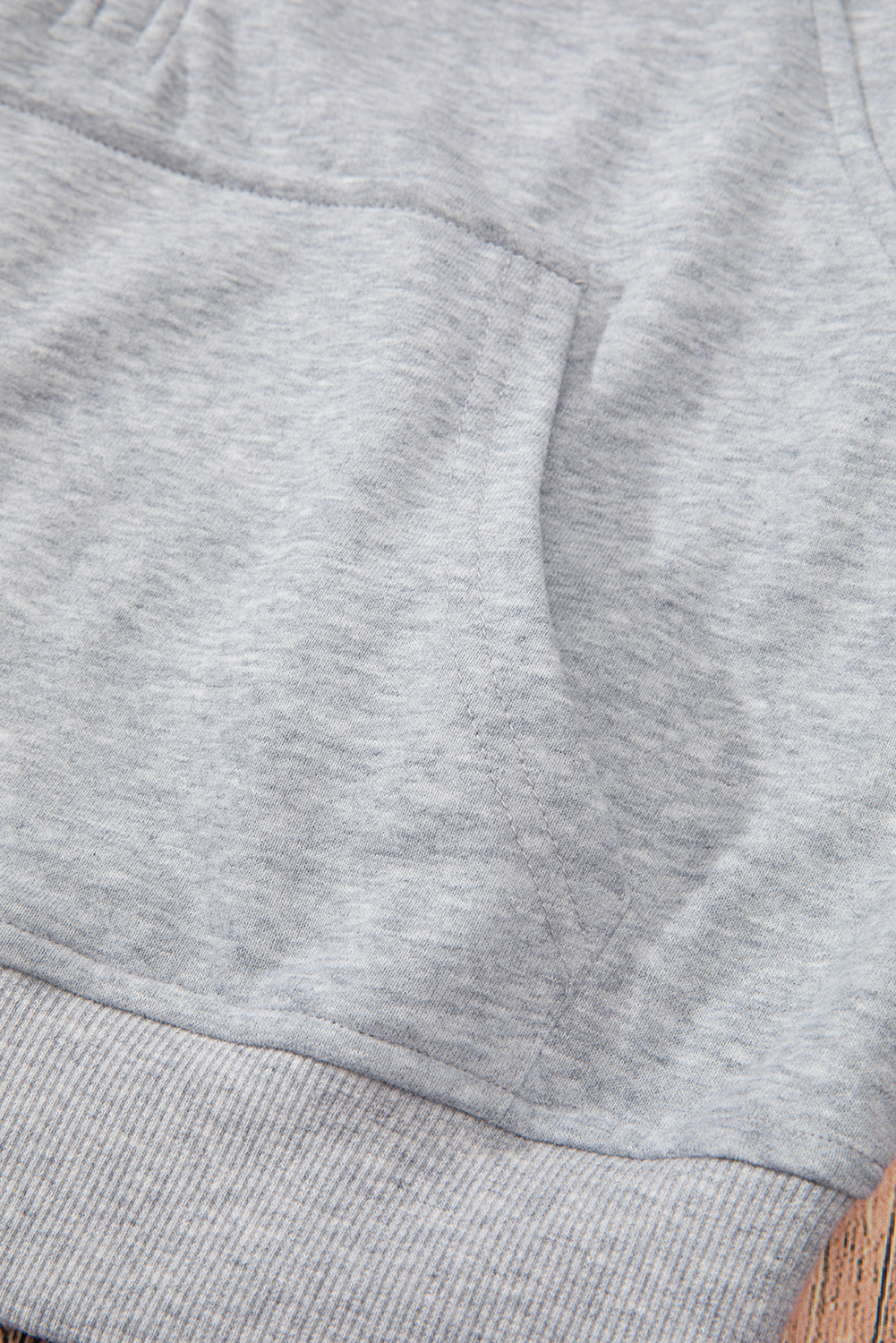 Aruba Blue Quarter Zip Stand Neck Kangaroo Pocket Sweatshirt - loveforevers