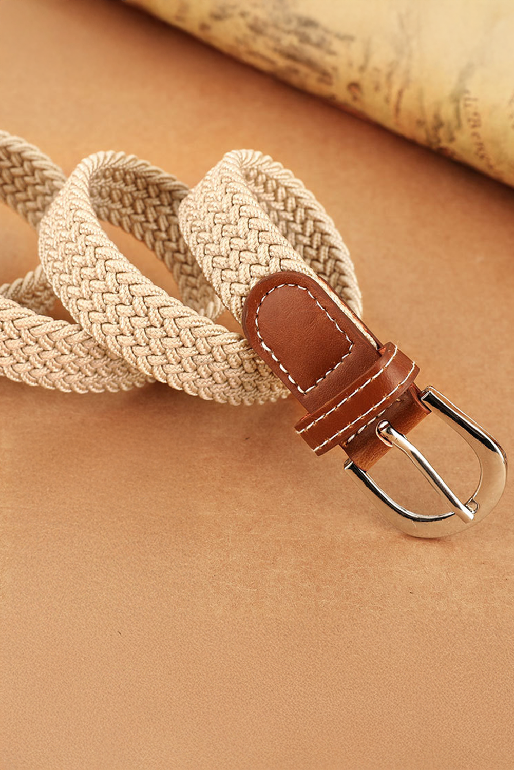 Dearlove White Boho Style Woven Canvas Waist Belt - loveforevers