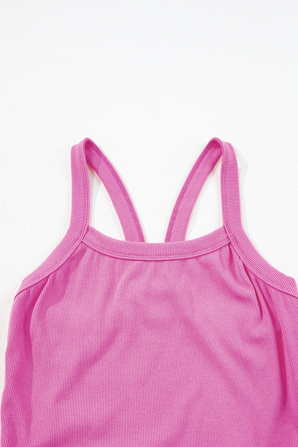 Bonbon Athletic Ribbed Cropped Cami Top - loveforevers