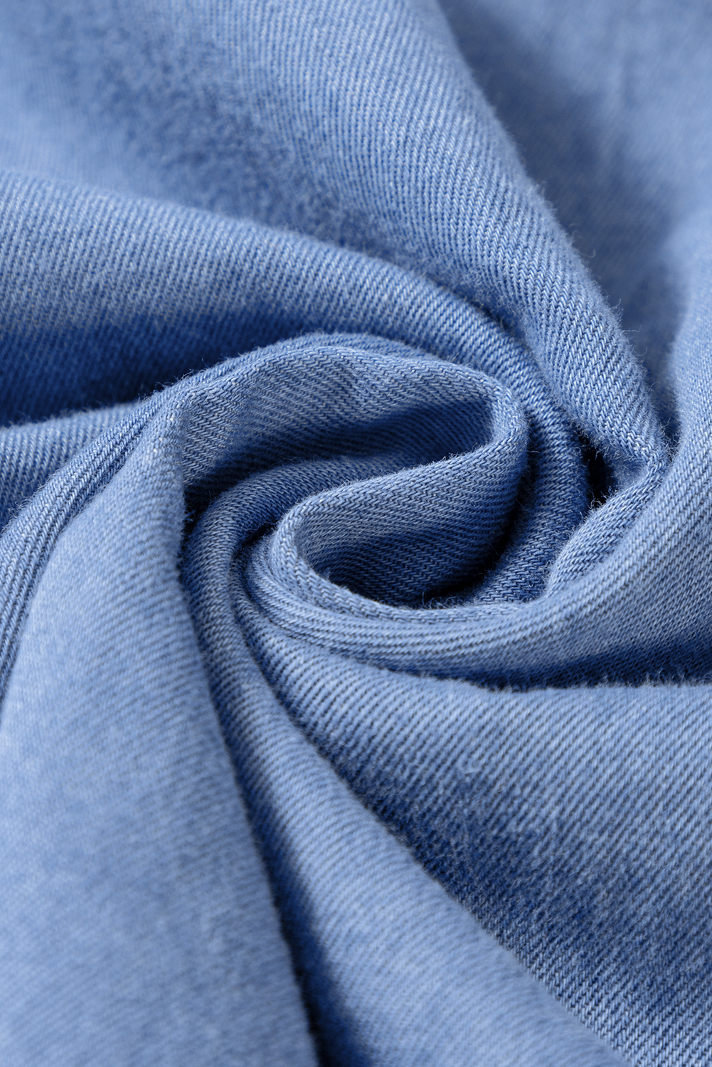 Myosotis Chambray Deep V Neck Bracelet Sleeve Maxi Dress - loveforevers