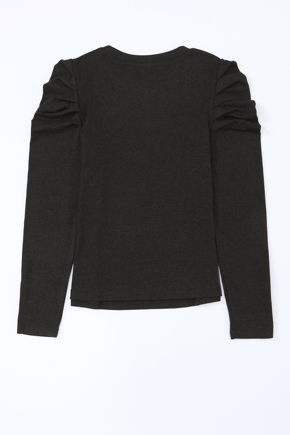 Green Buttoned Puff Long Sleeve Sheath Top - loveforevers