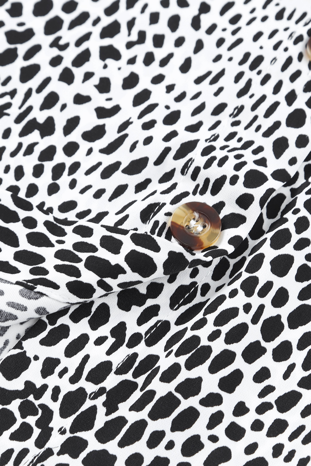 Long Sleeve Leopard Animal Print Shirt Dress - loveforevers
