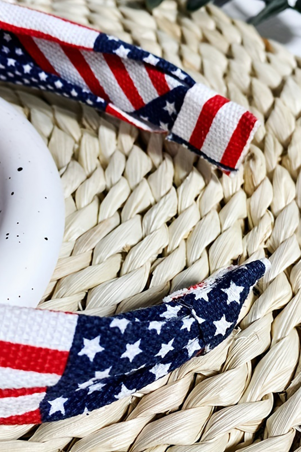 Navy Blue Flag Day Knotted Headband - loveforevers
