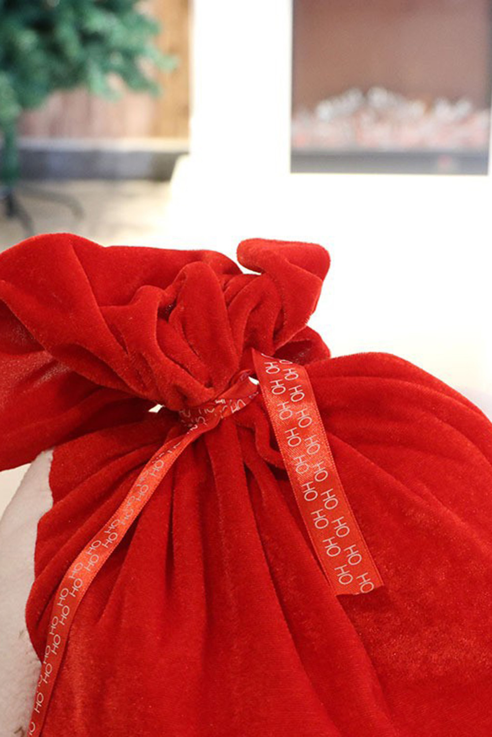Red HO HO HO Santa Claus Christmas Gift Bag - loveforevers