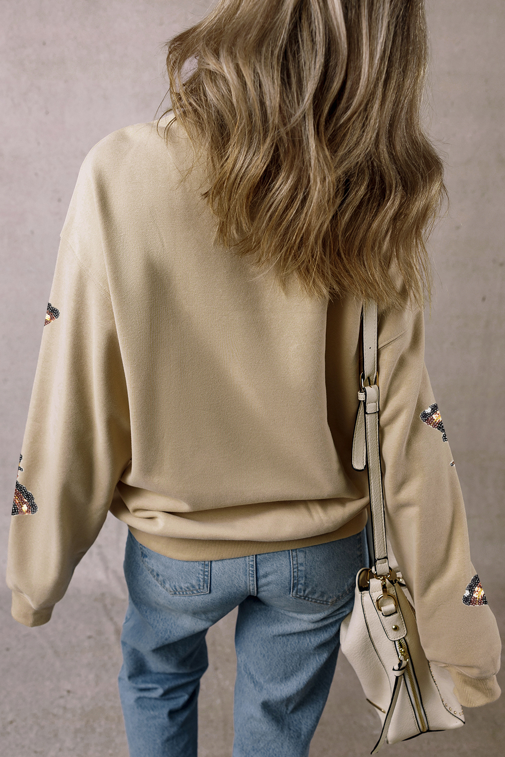 Parchment Shimmering Turkey Pattern Thanksgiving Holiday Sweatshirt - loveforevers
