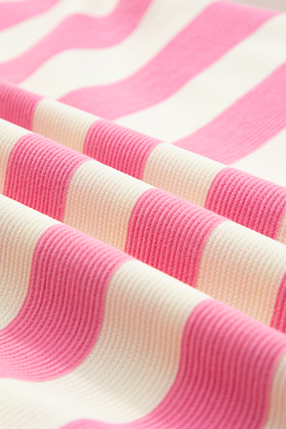 Pink Stripe Cap Sleeve Shift T Shirt Dress - loveforevers