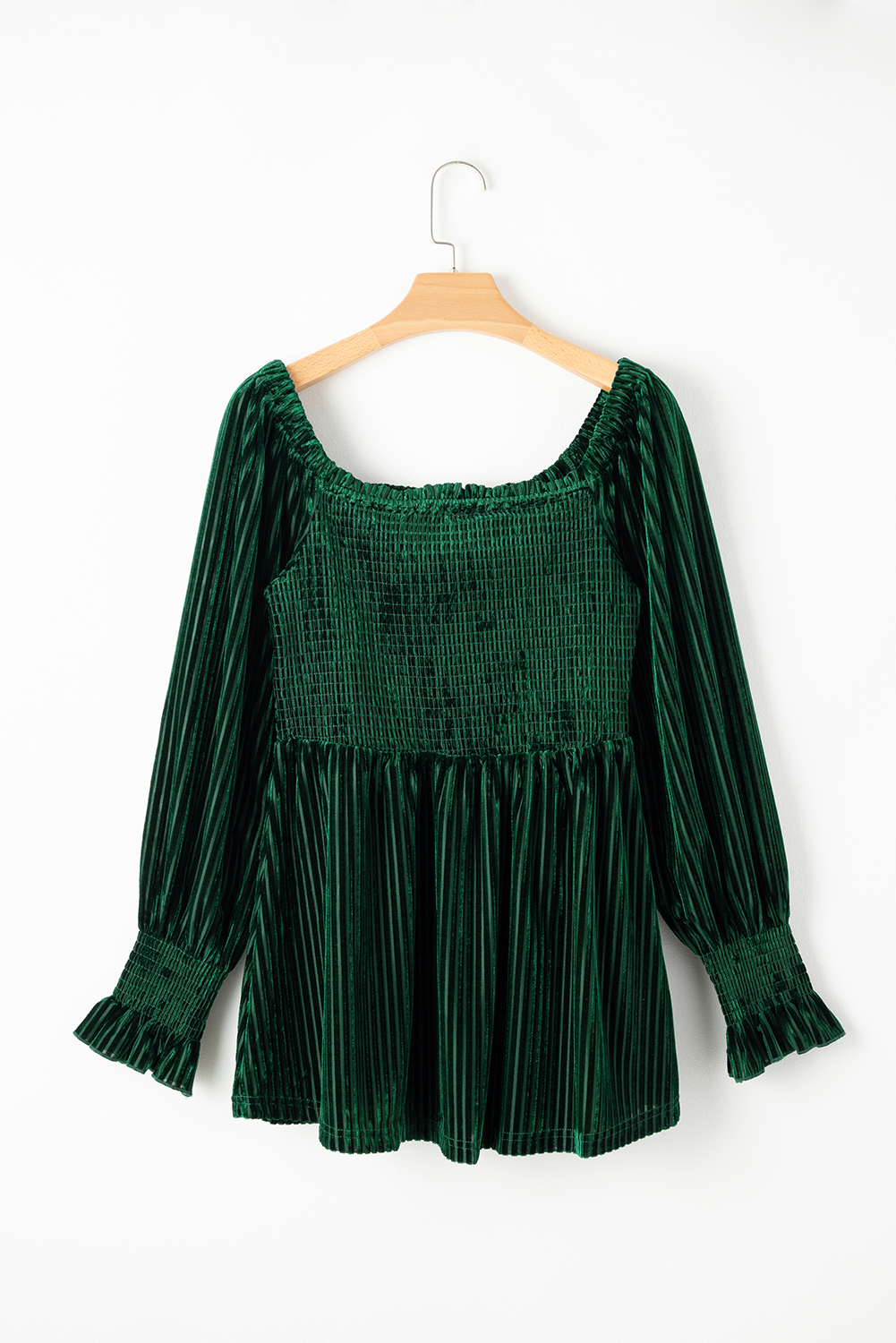 Red Tie Back Square Neck Velvet Babydoll Dress - loveforevers