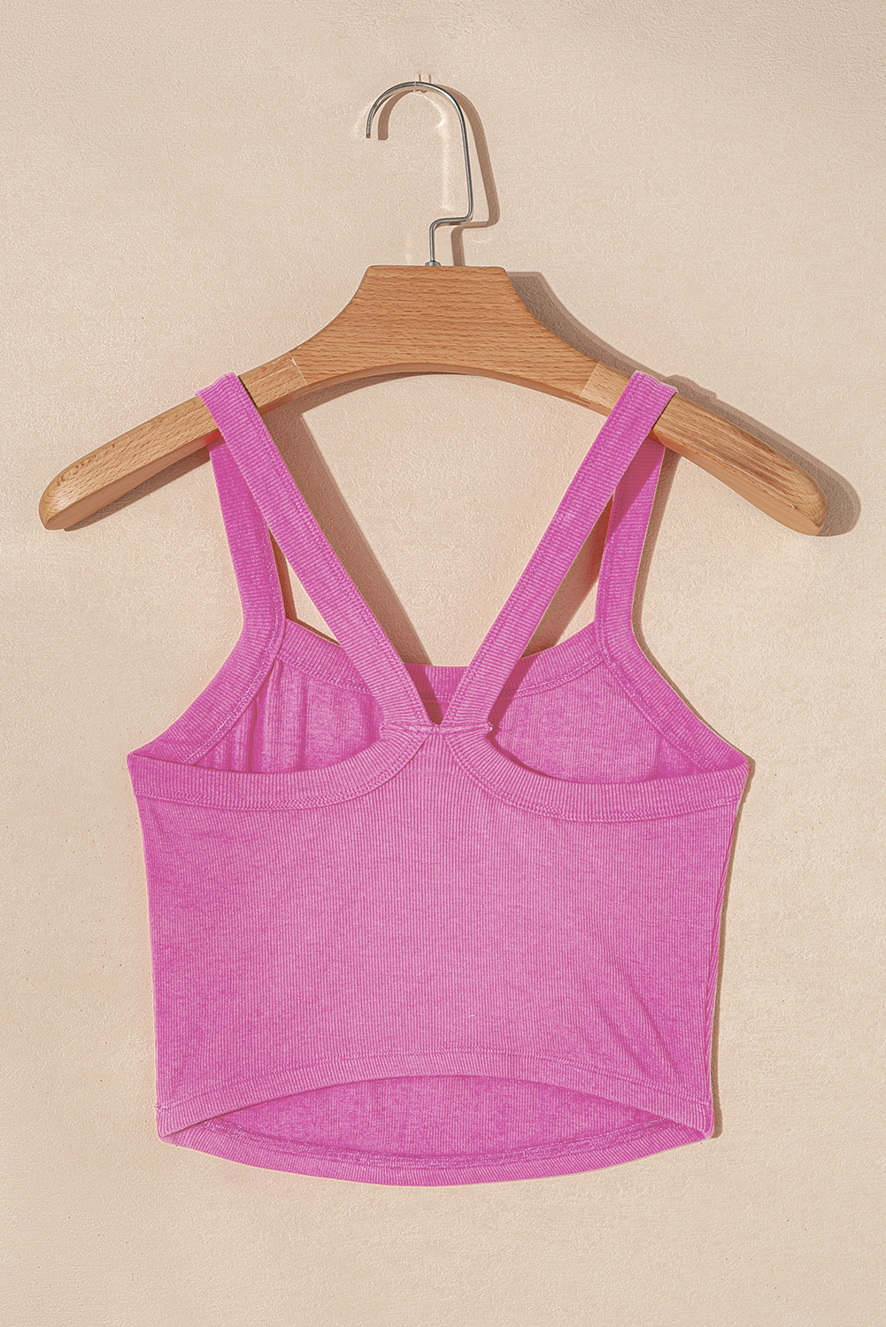 Bonbon Athletic Ribbed Cropped Cami Top - loveforevers