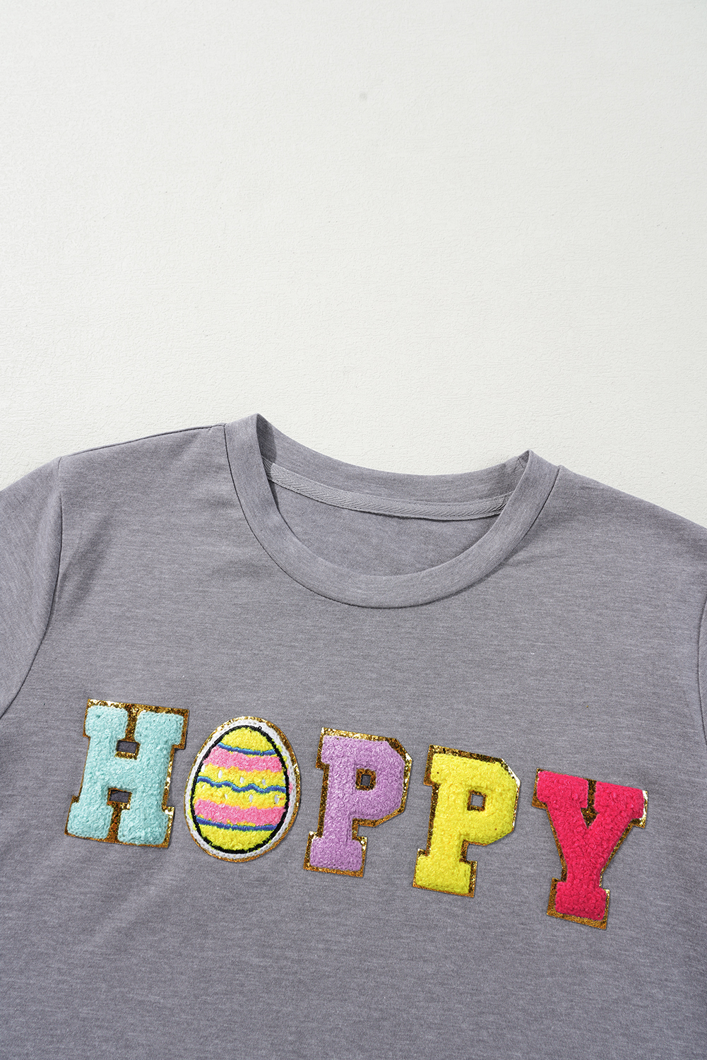 White Rabbit Bow Knot Print Crew Neck T Shirt - loveforevers