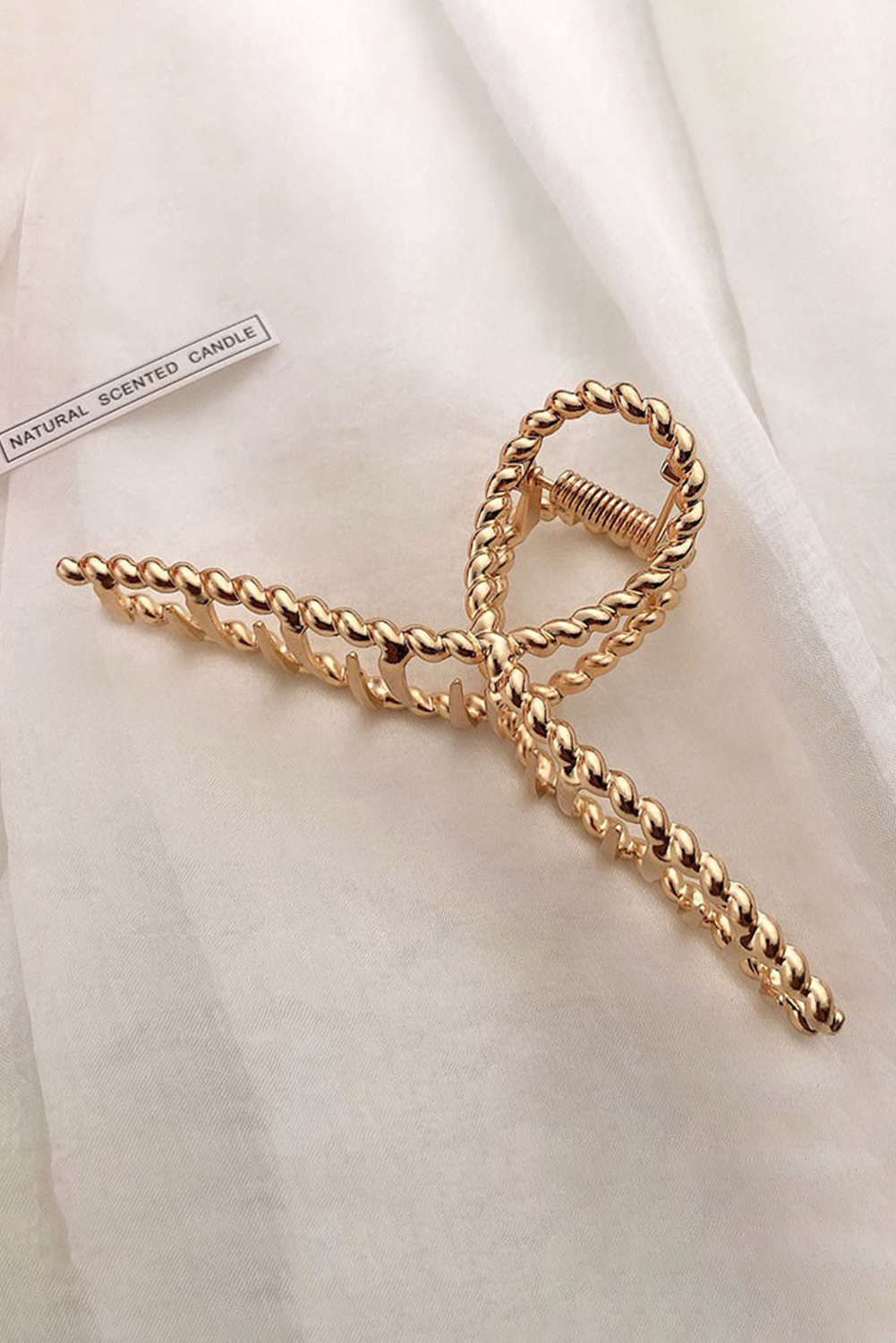 Black Wave Shape Resin Large Hair Claw Clip - loveforevers