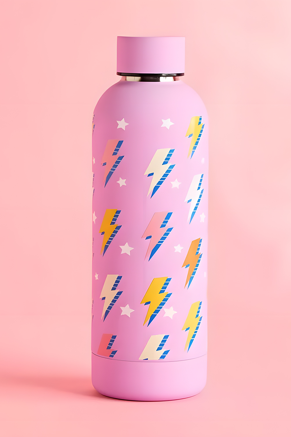 Sachet Pink 500ml Fashion Printed Double Wall Vacuum Water Bottle - loveforevers