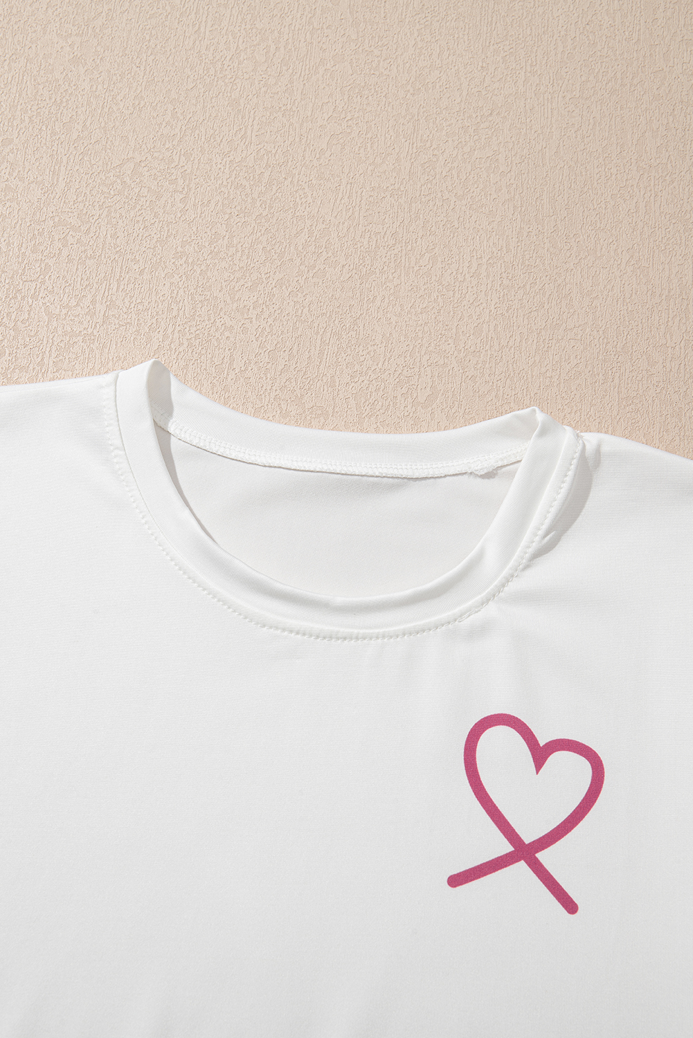 Pink Ruffled Tank Top And Heart Print Pants Lounge Set - loveforevers