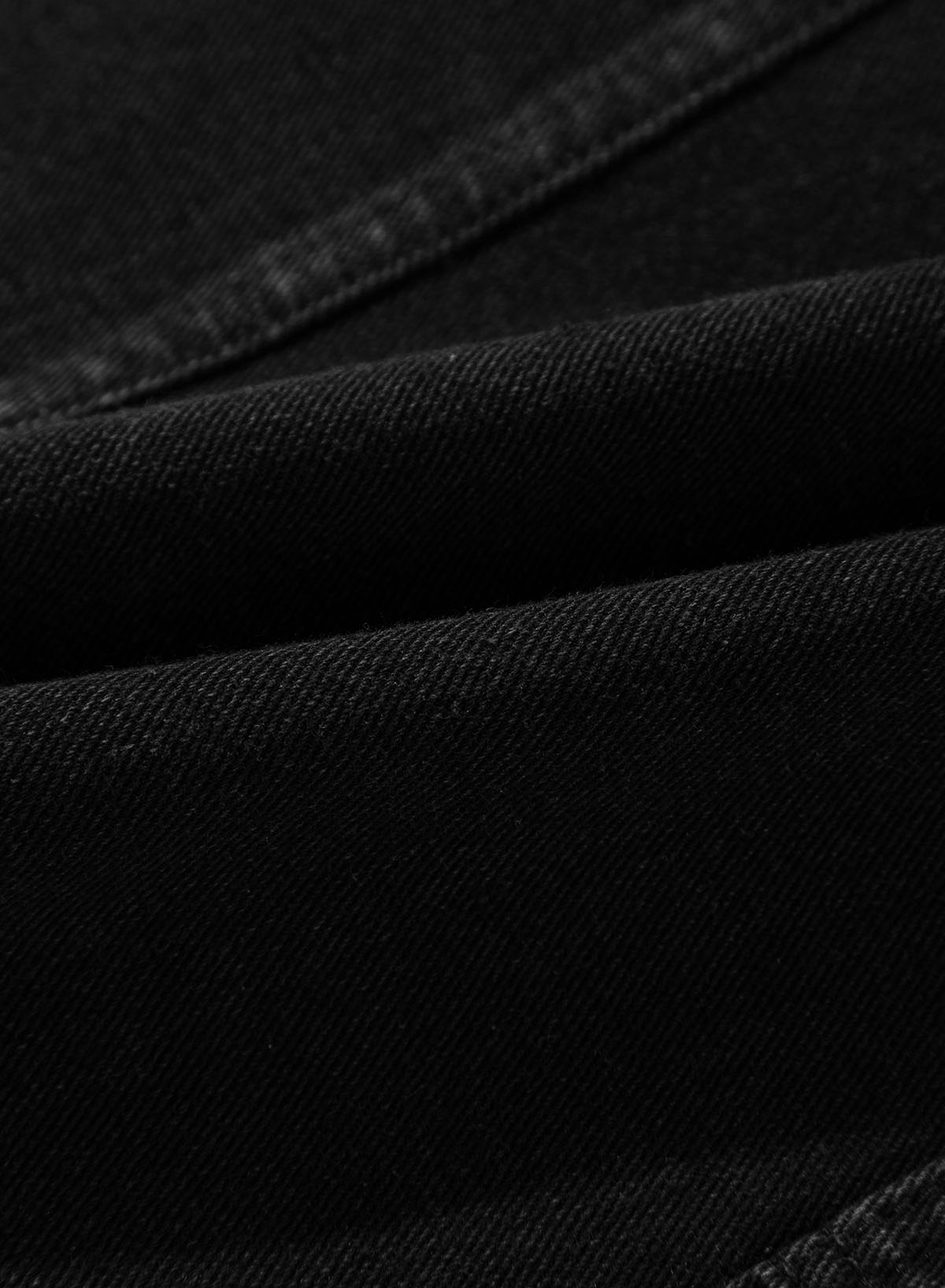 Black Side Pockets Lapel Collar Denim Jacket - loveforevers