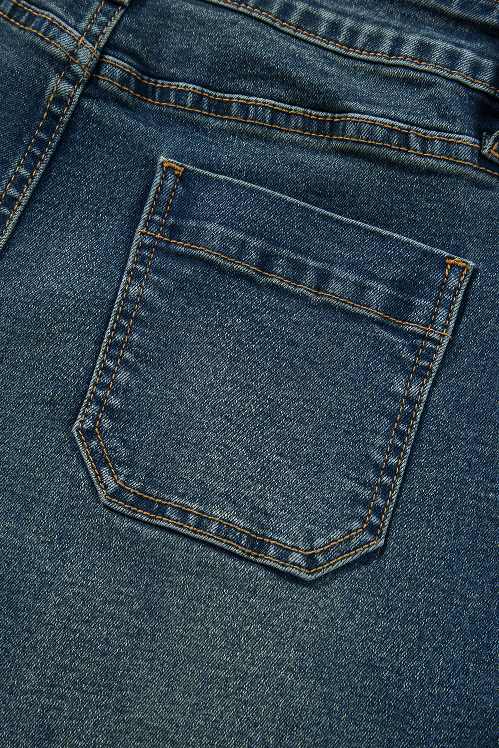 Real Teal Square Patch Pocket High Rise Shift Jeans - loveforevers