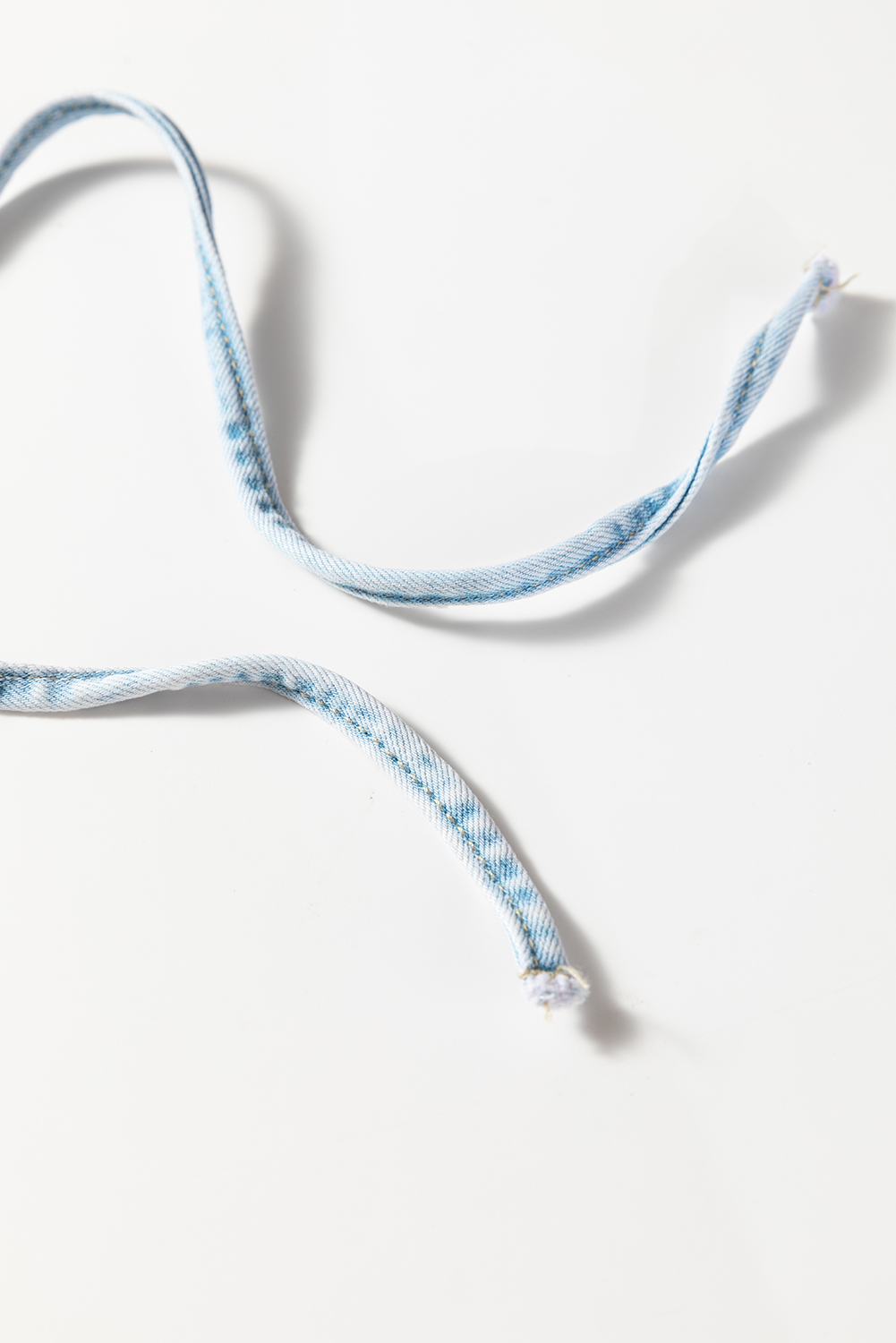 Myosotis Exposed Stitch Detail Drawstring Barrel Jeans - loveforevers