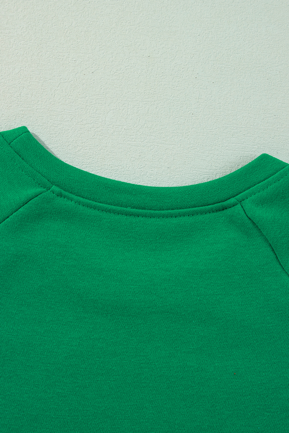 Green Sequin Christmas Candy Cane Graphic Crewneck Pullover Sweatshirt - loveforevers