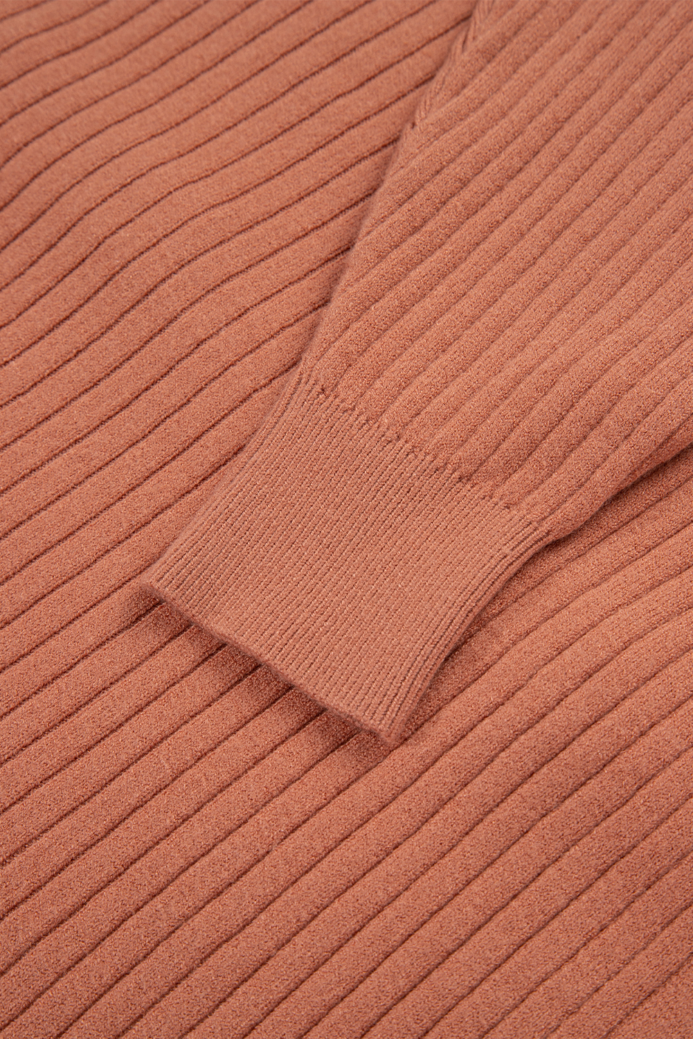 Apricot Pink Wide Rib Knit Button Front Dolman Sleeve Sweater Cardigan - loveforevers
