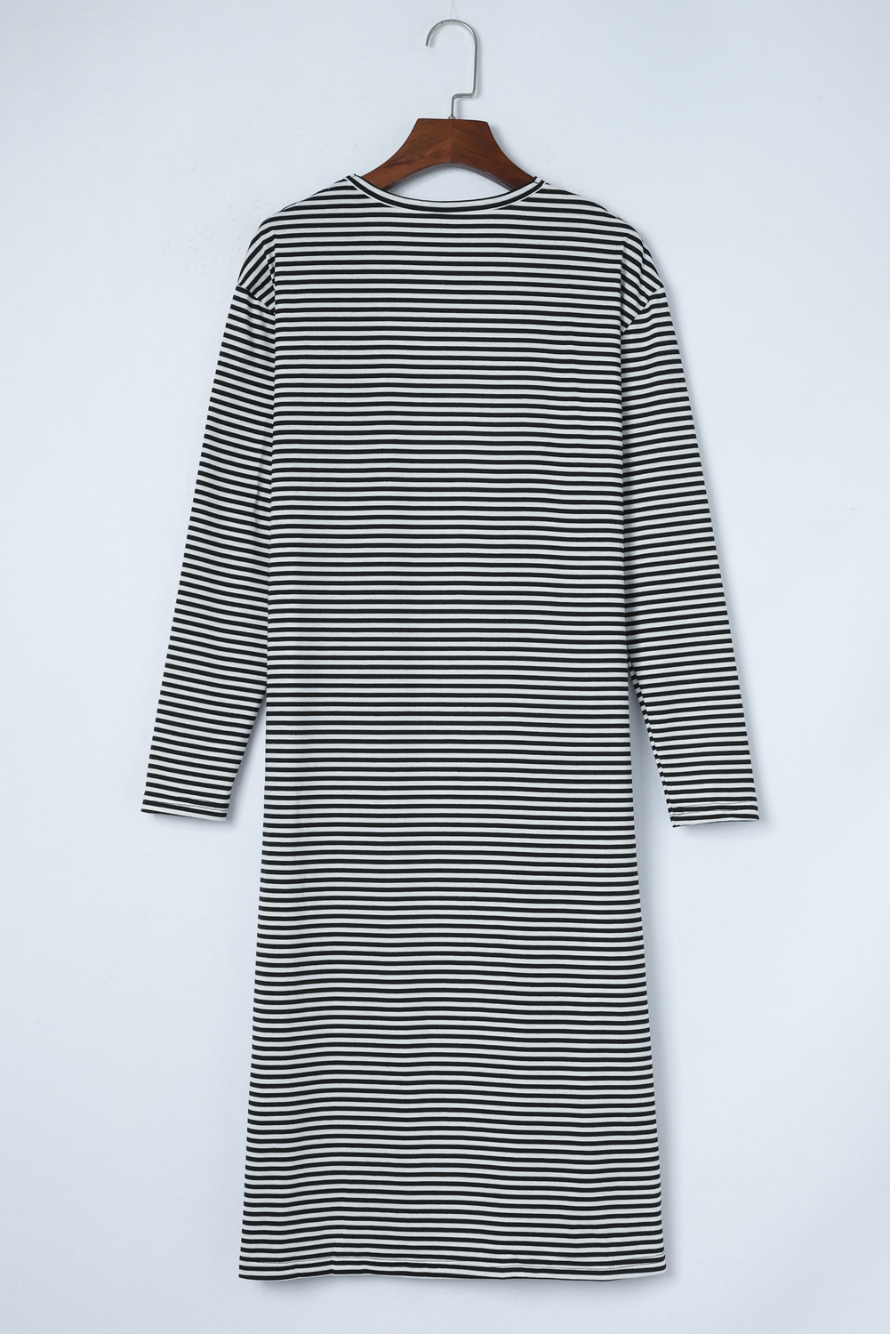 Stripe Open Front Long Cardigan - loveforevers