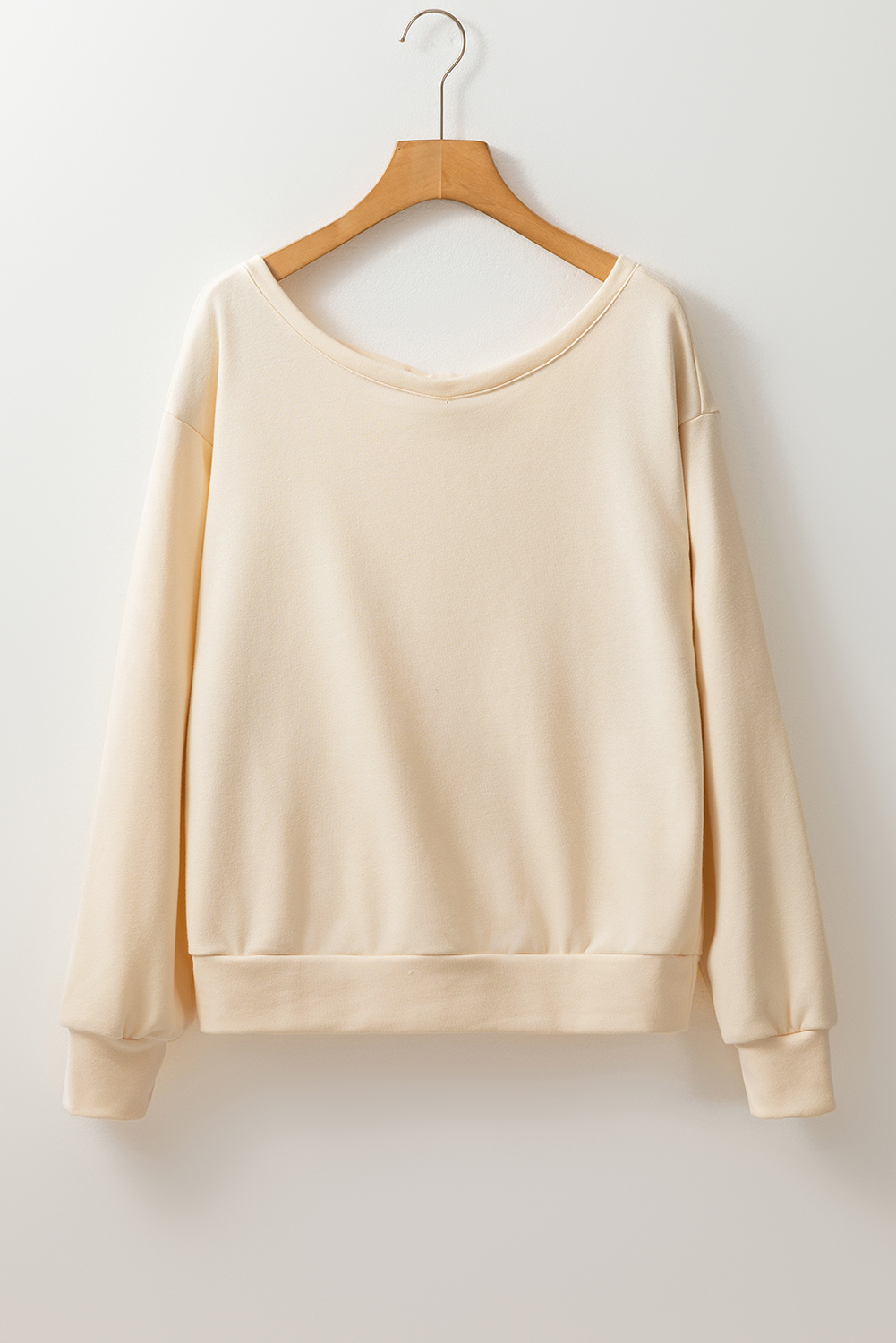 Black Bowknot Dewback Round Neck Sweatshirt - loveforevers