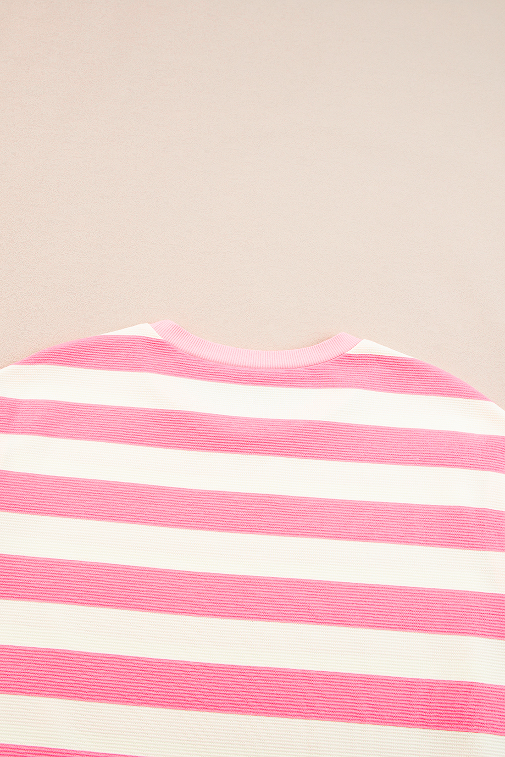 Pink Stripe Cap Sleeve Shift T Shirt Dress - loveforevers