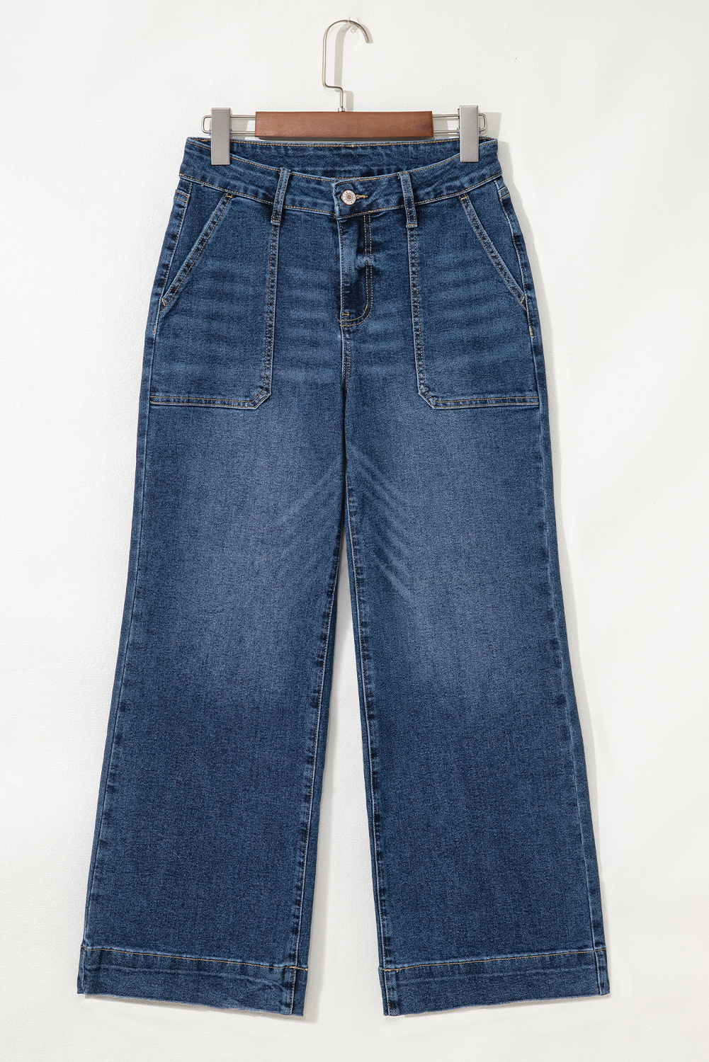 Breen Cropped High Rise Wide Leg Jeans - loveforevers
