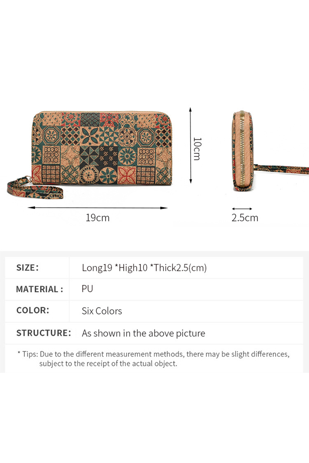 Brown Western Pattern Print Wristlet PU Leather Wallet - loveforevers