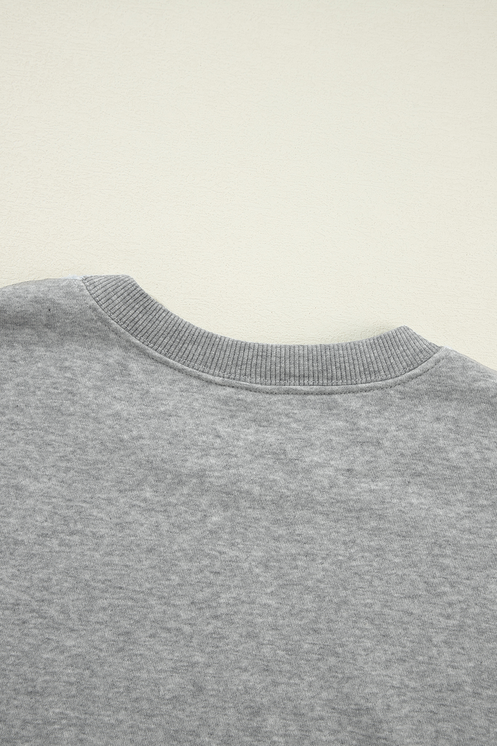 Gray Solid Classic Crewneck Pullover Sweatshirt - loveforevers