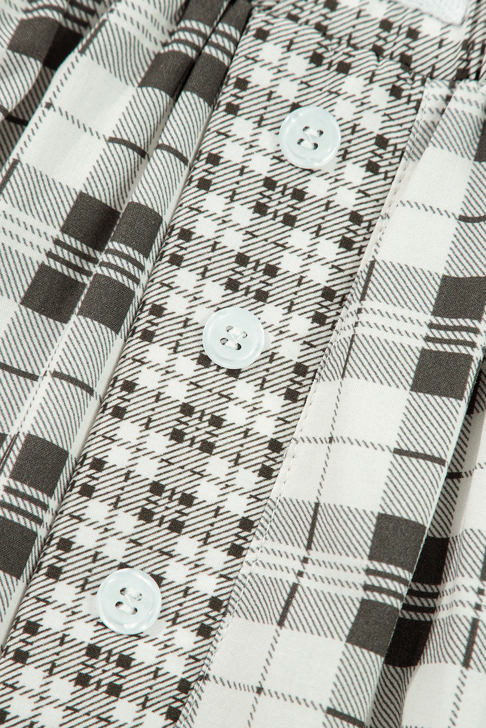 Gray Plaid Wide Leg Casual Pants - loveforevers