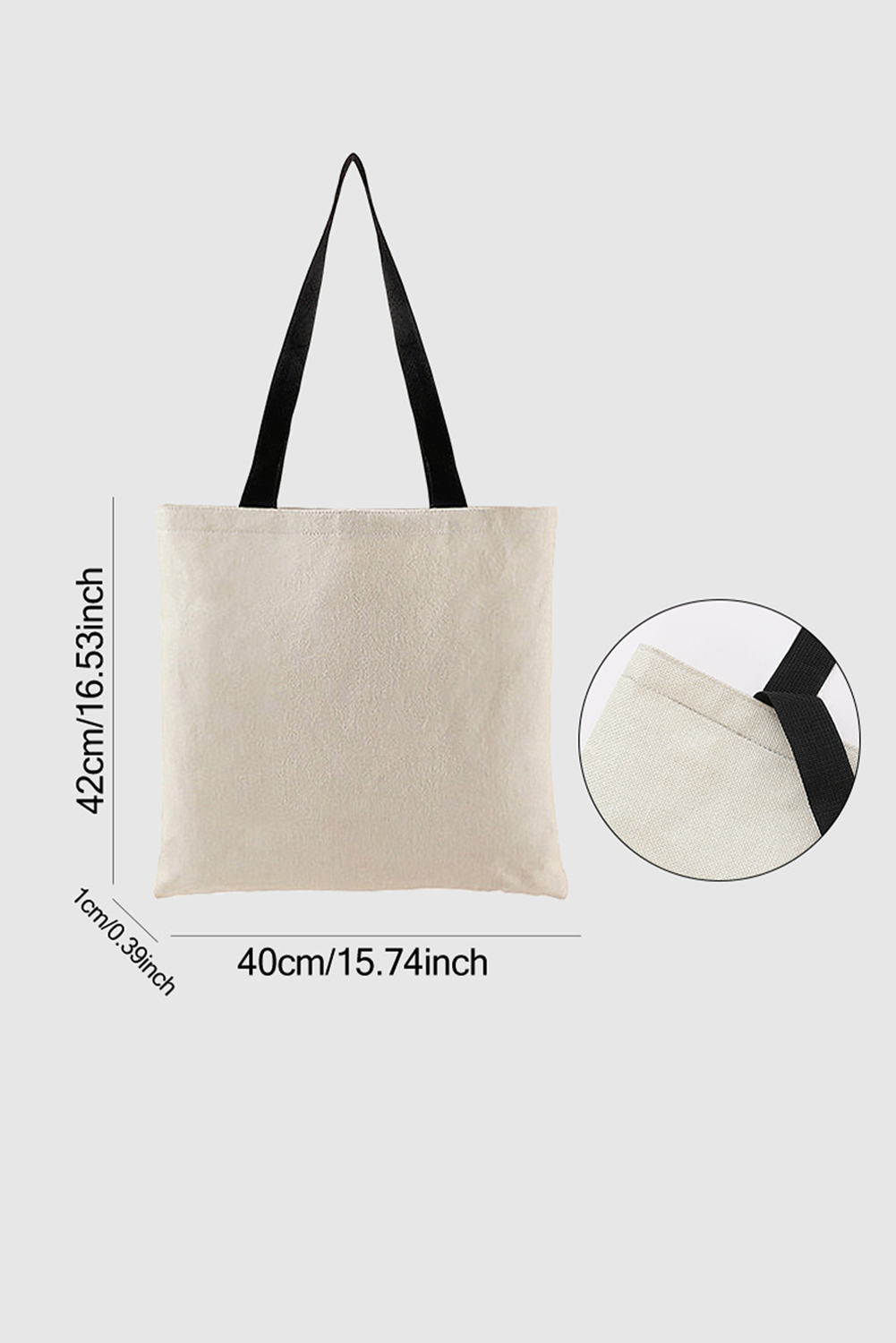 Black Flower Print Canvas Large Capacity Shoulder Bag - loveforevers