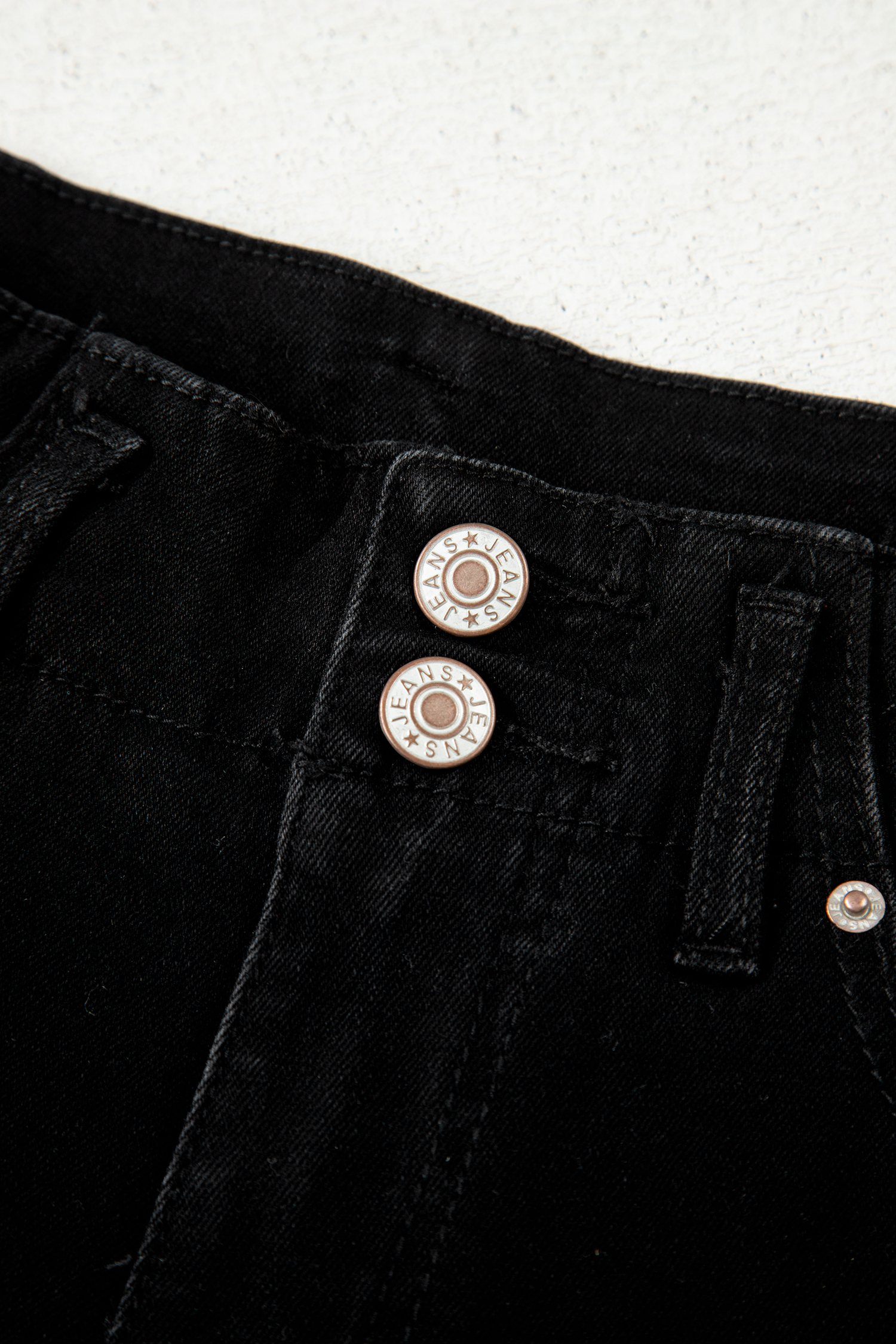 Bonbon 2-Button High Waist Flared Bottom Jeans - loveforevers