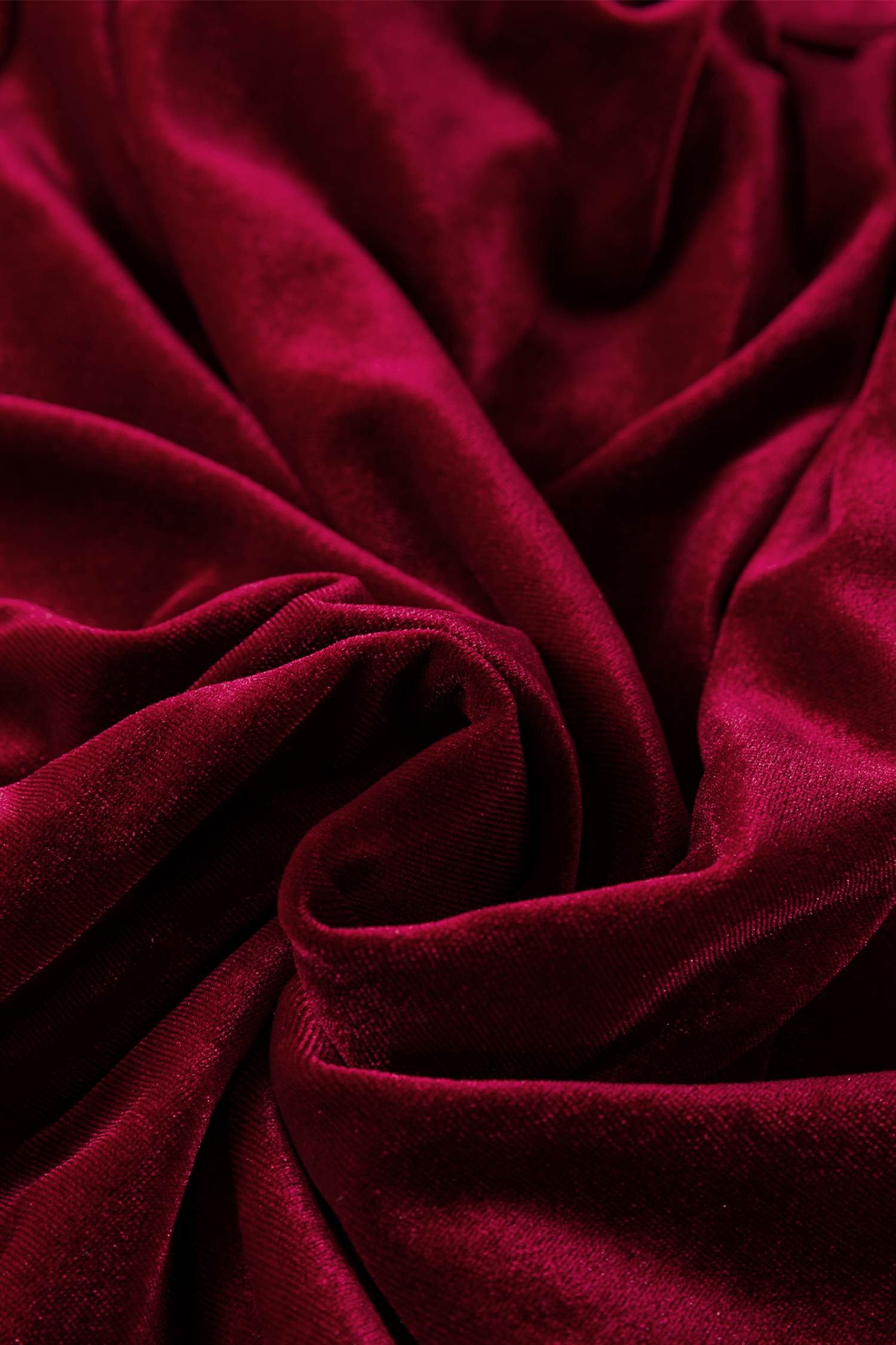 Red Dahlia Asymmetric Button Keyhole Neck Long Sleeve Velvet Blouse - loveforevers