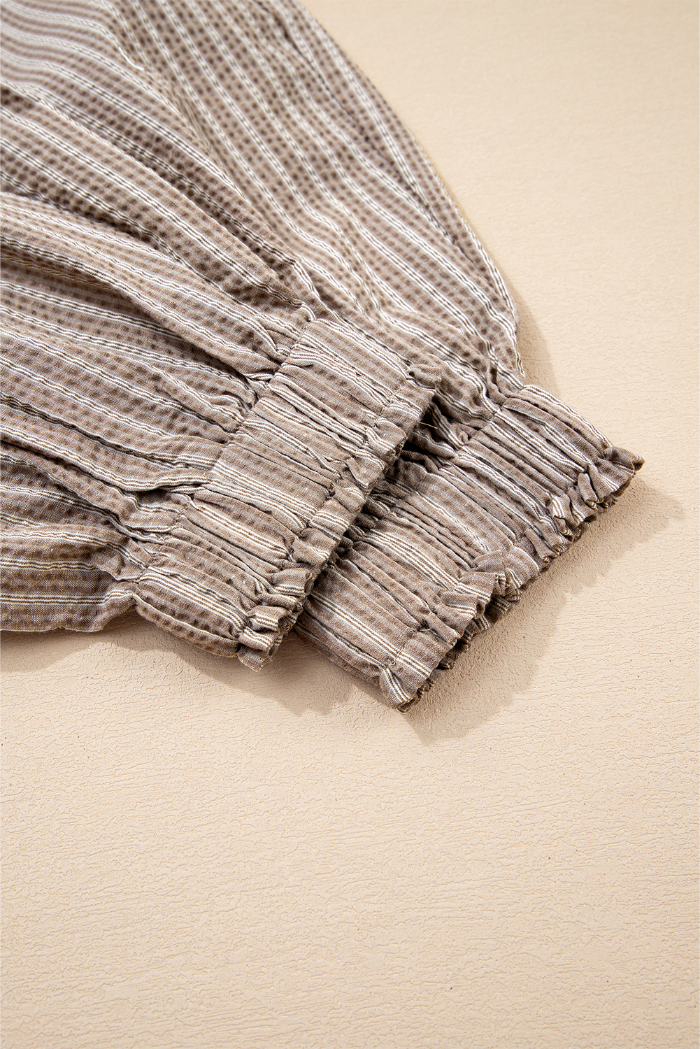Brown Stripe Drawstring Cargo Jogger Pants with Pockets - loveforevers