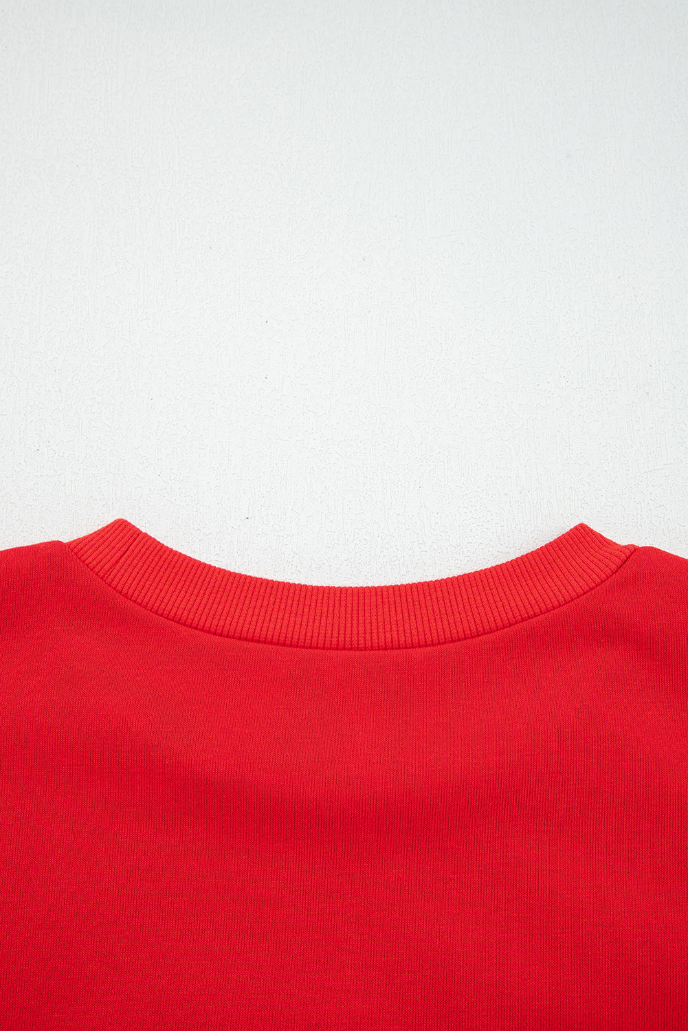 Fiery Red How Bout Them Dawgs Embroidered Script Balloon Sleeve Sweatshirt - loveforevers