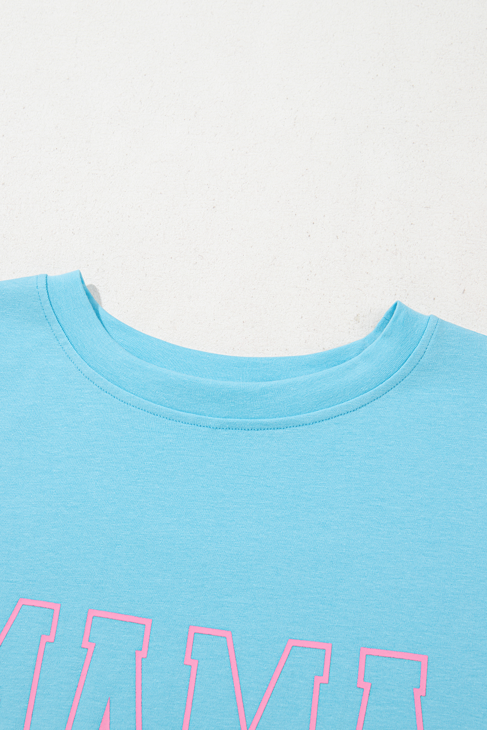 Black MAMA Letter Graphic Neon T Shirt - loveforevers
