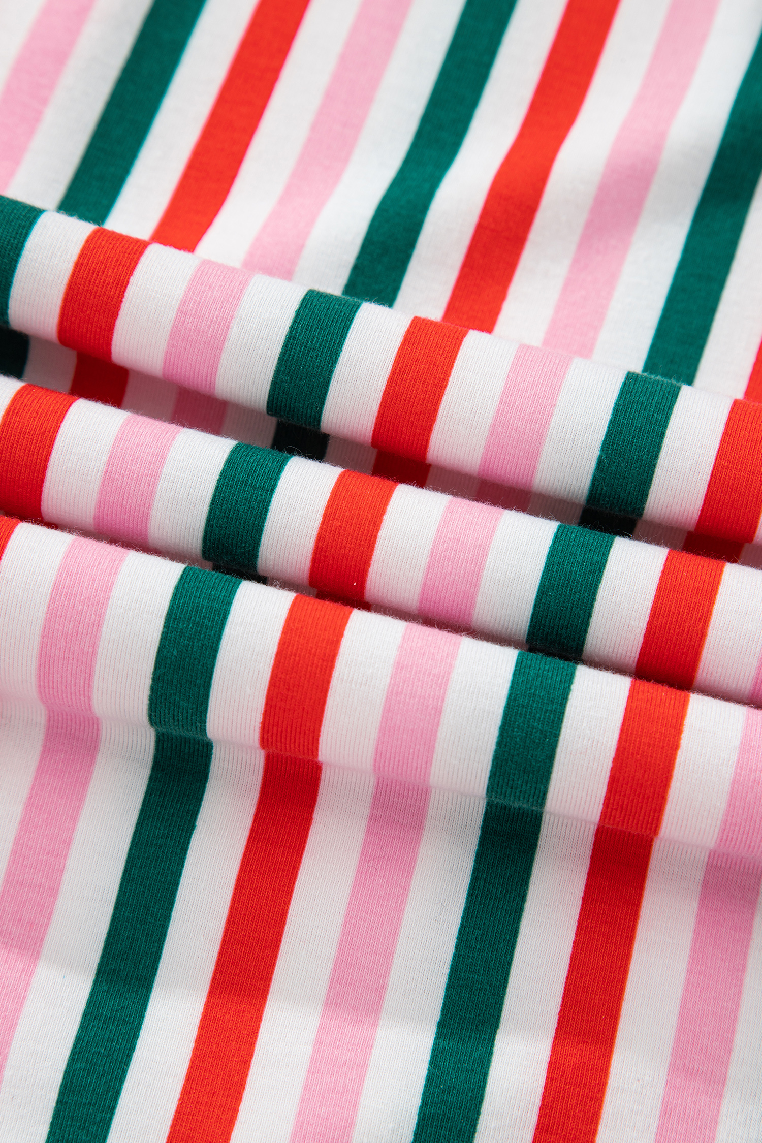 Pink Stripe Christmas Long Sleeve Shirt Style Lounge Dress - loveforevers