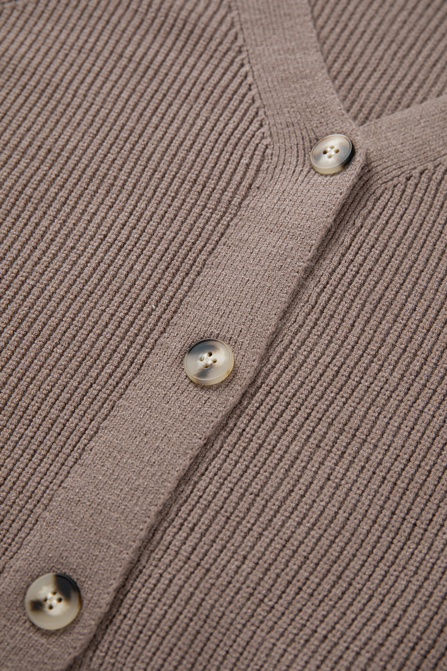Light Pink Mixed Texture Knit Button V Neck Sweater Cardigan - loveforevers