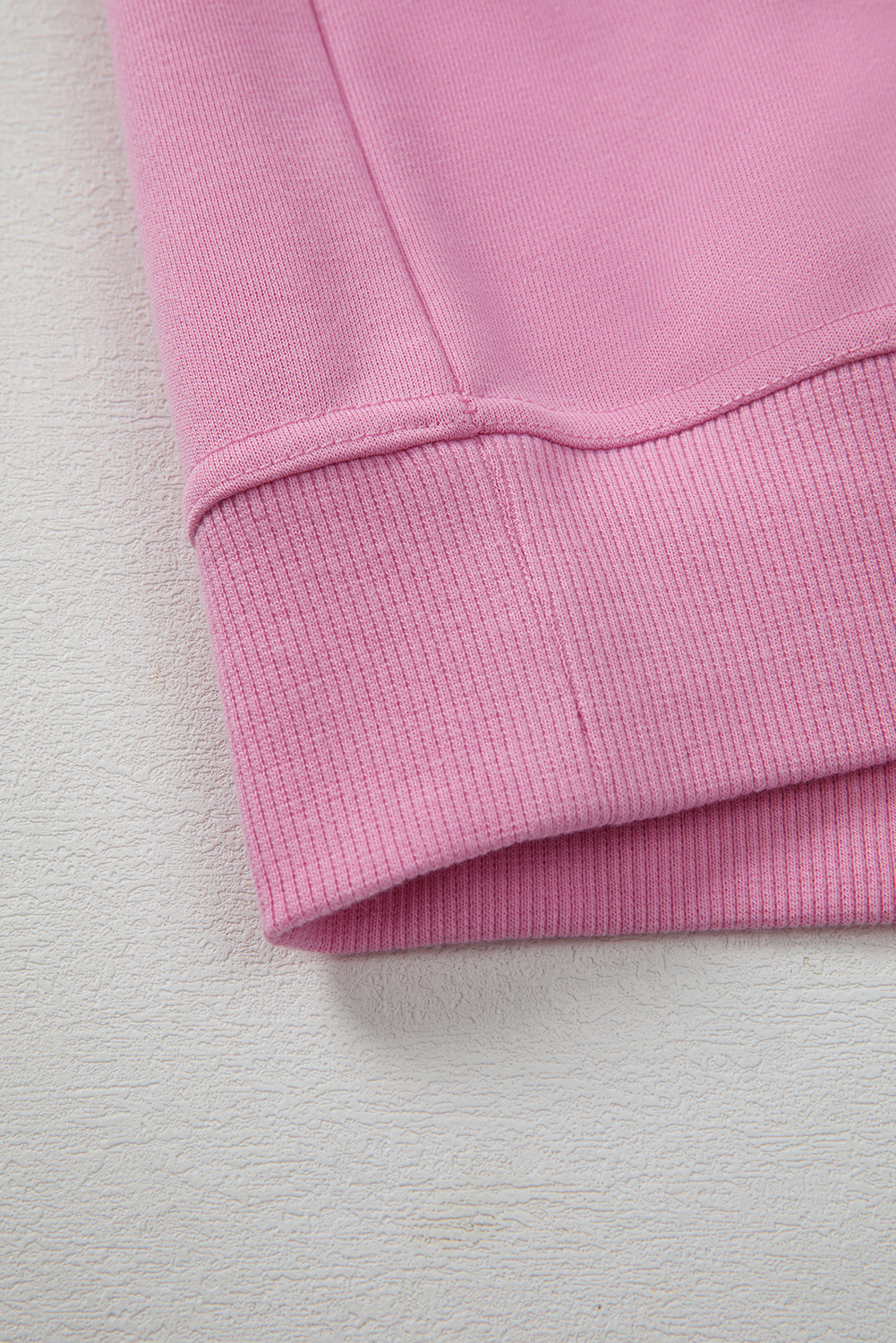 Bright Pink Lace Patched Raglan Sleeve Loose Fit Sweatshirt - loveforevers