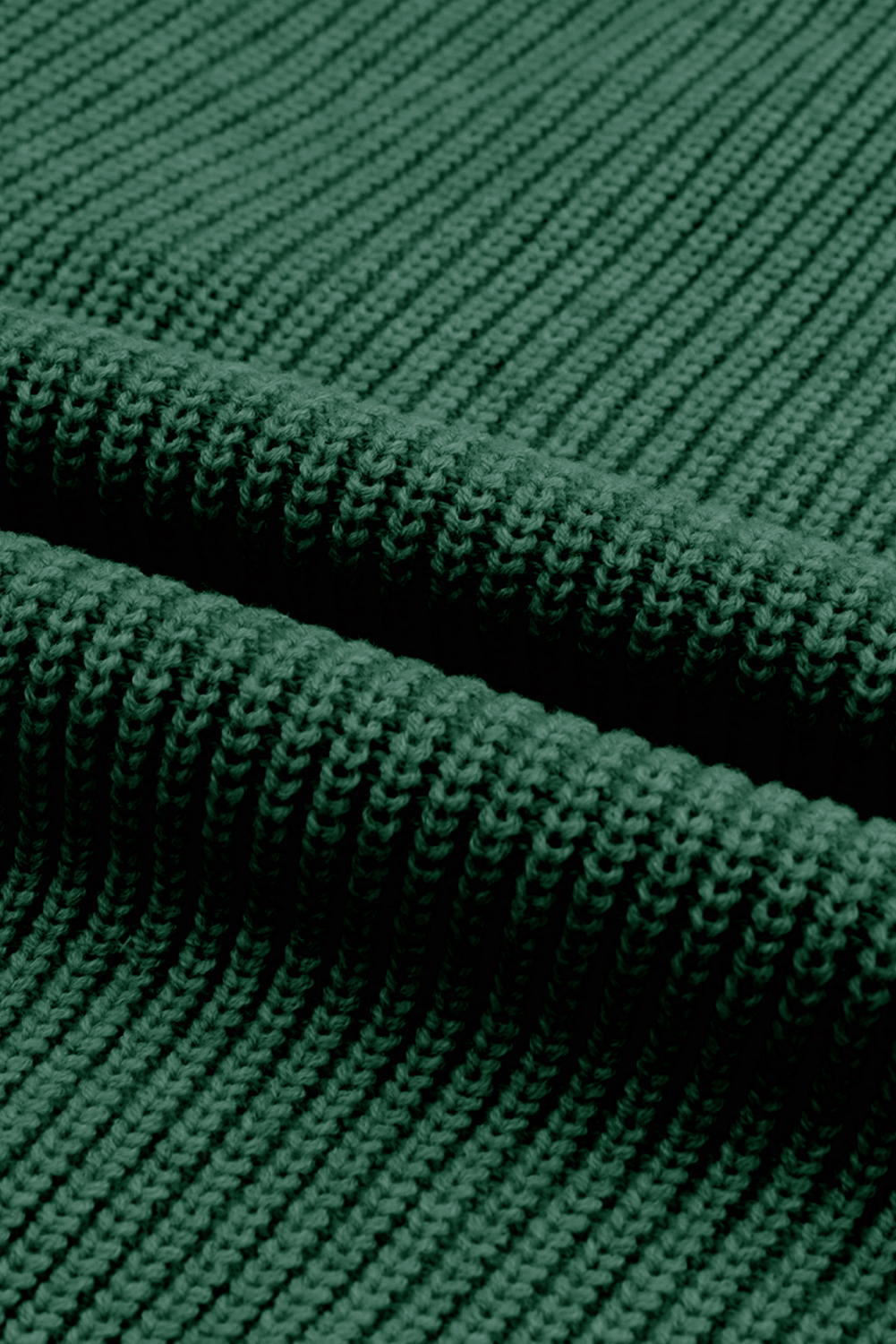 Green Knitted V Neck Sweater and Casual Pants Set - loveforevers