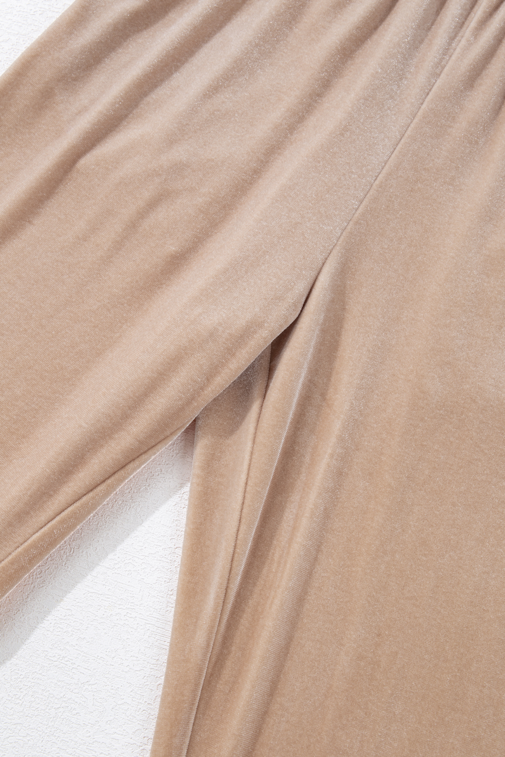 Parchment Velvet Zipped Top and Joggers Two Piece Set - loveforevers