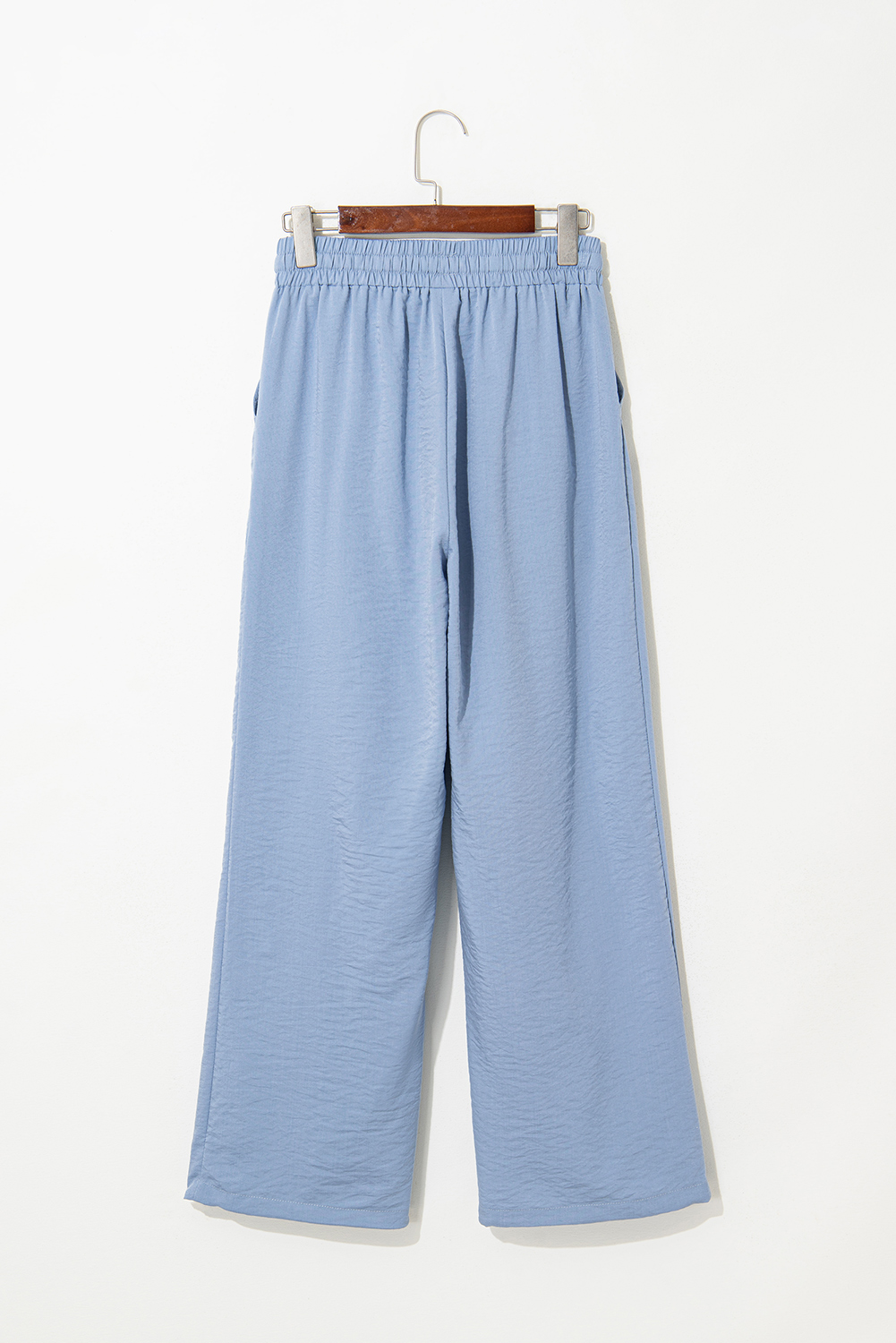 Myosotis Drawstring Elastic Waistband Pleated Loose Pants - loveforevers