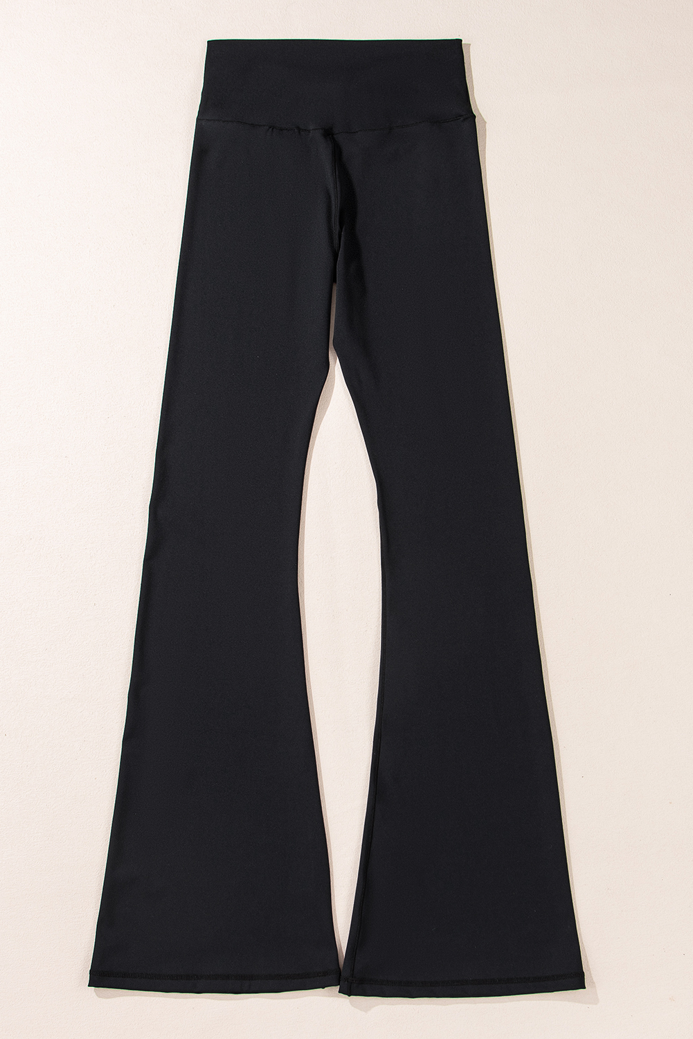 Black V Shape High Waist Flared Leggings - loveforevers