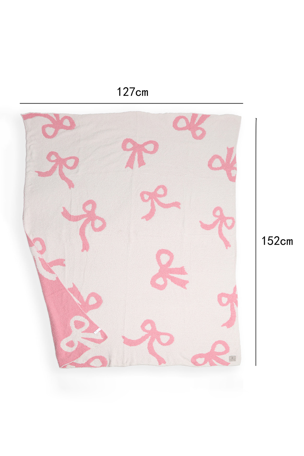 Pink Bow Printed Cozy Soft Throw Blanket - loveforevers