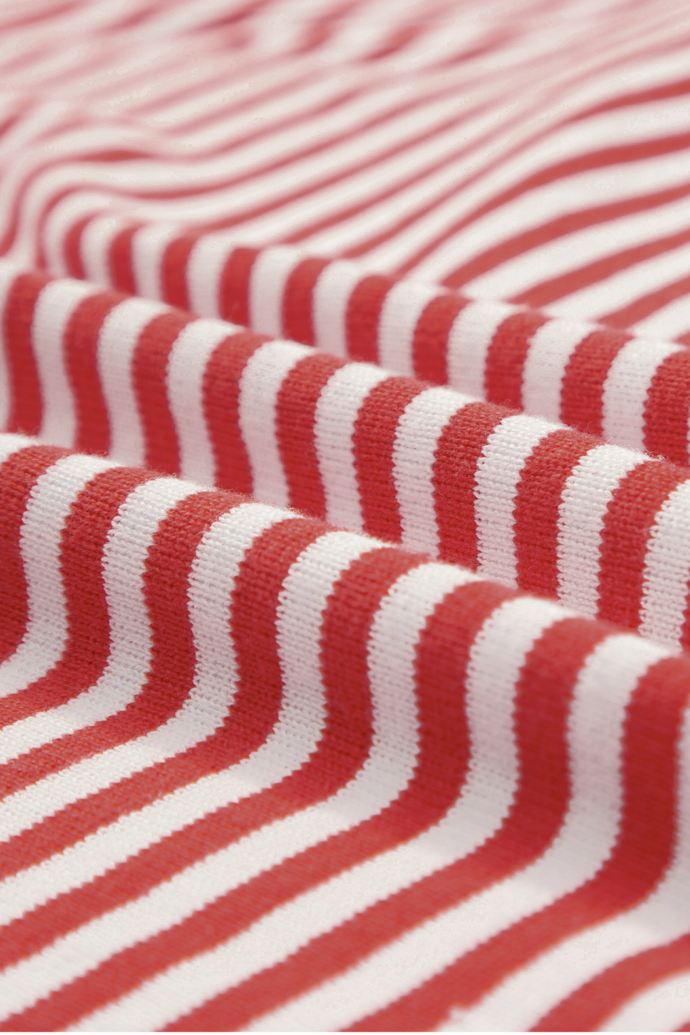 Fiery Red Striped Contrast Trimmed Drop Shoulder Sweater - loveforevers