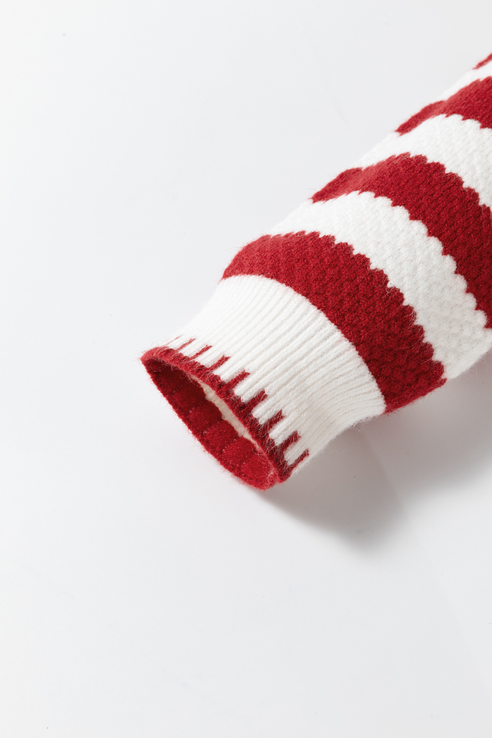 Red Stripe Chic Golden Button Cardigan Sweater - loveforevers